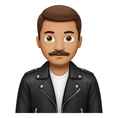 man with mustache with night club outfits sticker