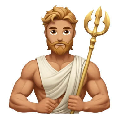 Greek god Poseidon sticker