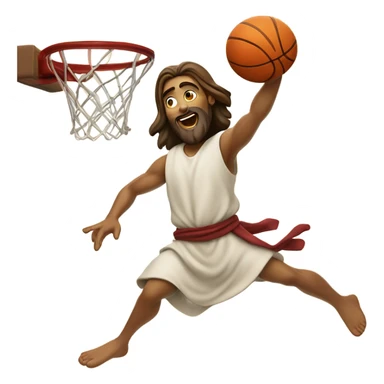 jesus dunking sticker