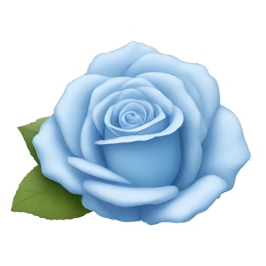Light blue rose flower sticker