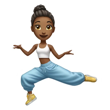 Bailarina de hip hop sticker