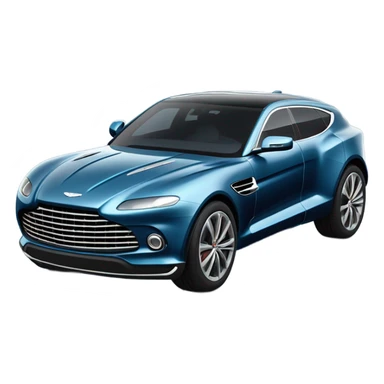 Blue Aston Martin Dbx 707 sticker