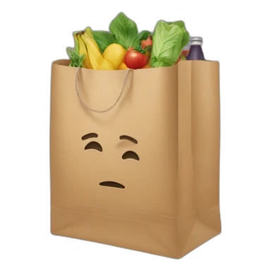 grocery bag sticker
