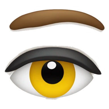 ojos con pestañas coquetas  sticker