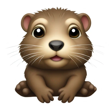 Nutria tierna sticker