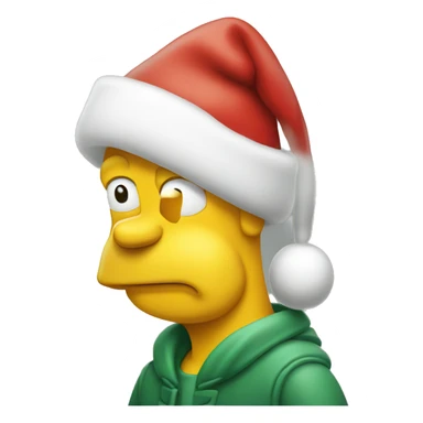 Homero de Navidad sticker