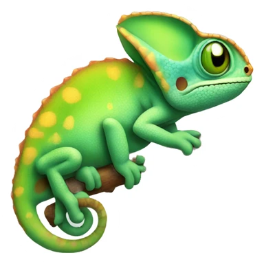 cute chameleon sticker