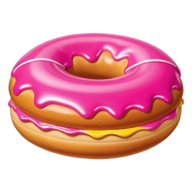 pink jeff koons inflatable pan dulce  sticker