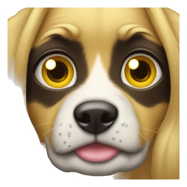 Un chien au yeux jaune  sticker