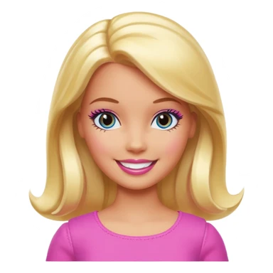 barbie girl different color sticker