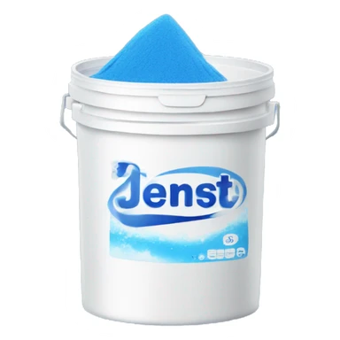 Blue and white washing powder aesthetic  sticker