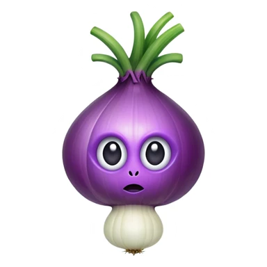 alien violet onion sticker