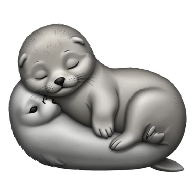 baby Seal sleeping sticker