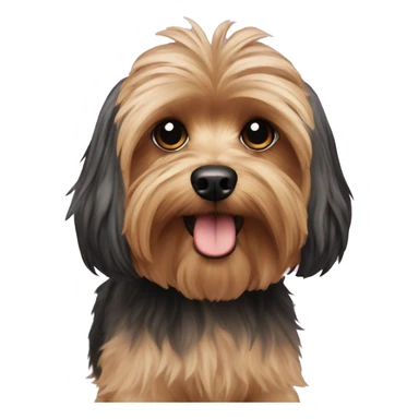 Yorkie poodle sticker