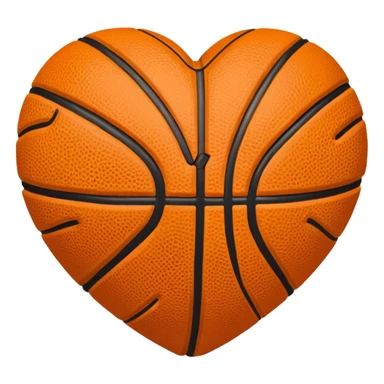a heart like a basketball sticker