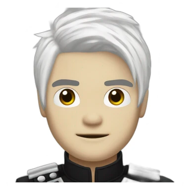 Gerard Way, short white hair, welcome to the black parade sticker