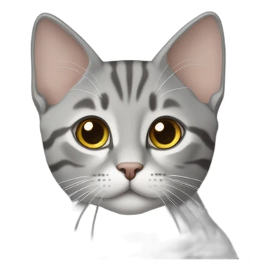 Gray European Shorthair sticker
