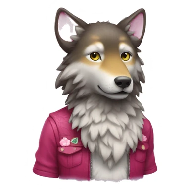 Hello kitty wolf sticker