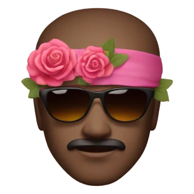 Samuraj with sunglases and rose sticker