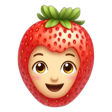 Baby strawberry sticker