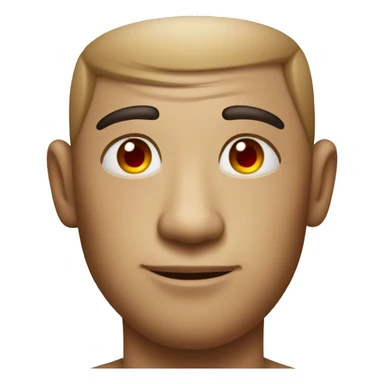 Relaxed emoji with forehead lines and red eyes  sticker