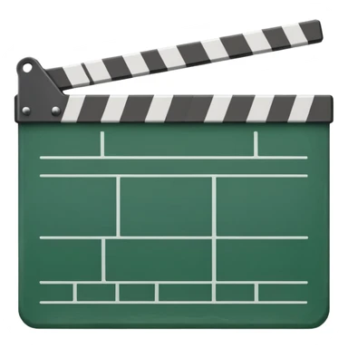 green film slate sticker