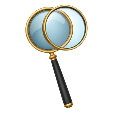 black Magnifying glass emoji sticker