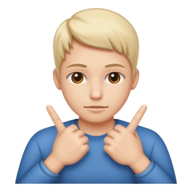 face with crossed fingers behind its back, symbolizing lying sticker