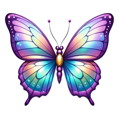 Divine Holy Glorious Shiny Sparkly Butterfly sticker