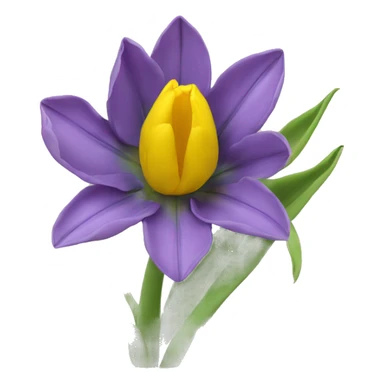 Thisle with yellow tulip sticker