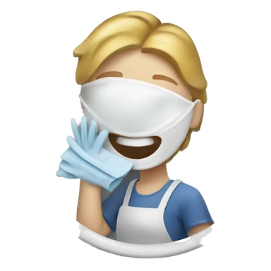 Cleaning dishes  sticker