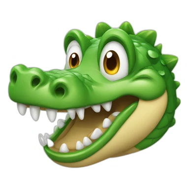 crocodile laughing with tears sticker