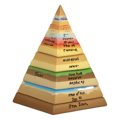 Maslow's pyramid of needs sticker