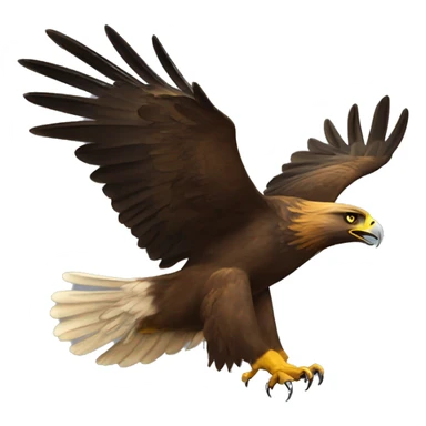 cool flying golden eagle sticker