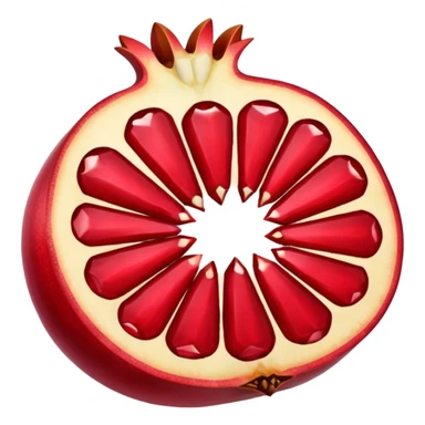 pomegranate sliced sticker
