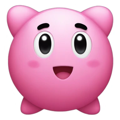 Pink Kirby sticker