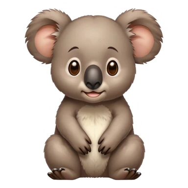 confused cartoon koala sticker