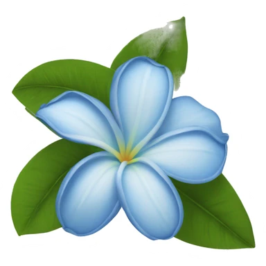 Blue frangipani  sticker