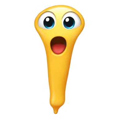 Yellow emoji sticking younger out drooling sticker