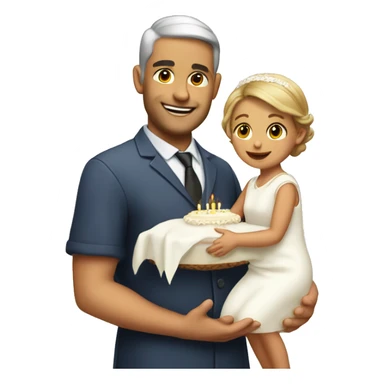 Christening happy birthday, dear sticker