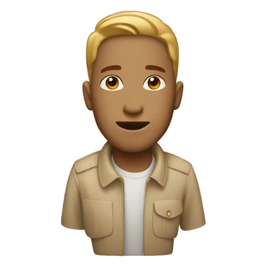 Beige birthday  sticker