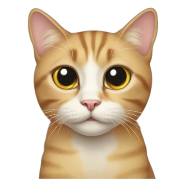 cat with one eye sticker