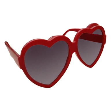 vintage red heart sunglasses sticker