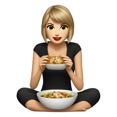 Taylor swift eating chipotle sticker