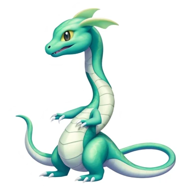 Seviper-Dragonair-Dratini-hybrid, full body, two legs, two hands sticker