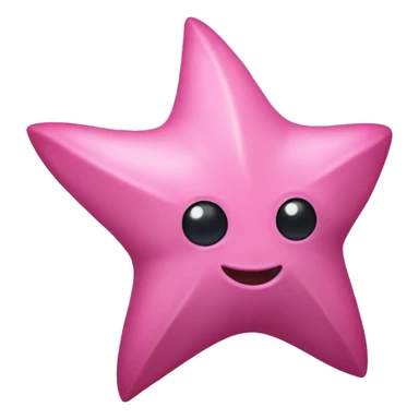 Pink bat star sticker