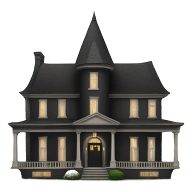Black mansion sticker