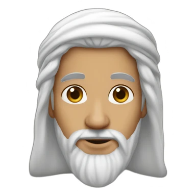 Curly hair sheikh sticker
