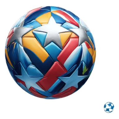 The champions league logo sticker