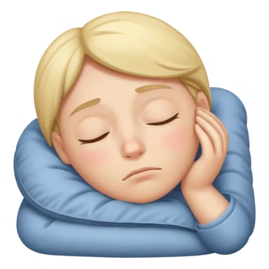 a sleepy and tired person sticker